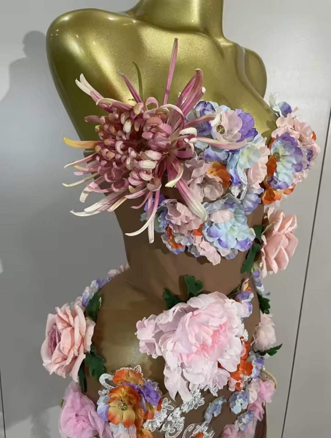 Petal Perfection Dress - Nude