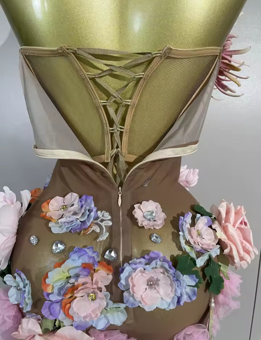 Petal Perfection Dress - Nude