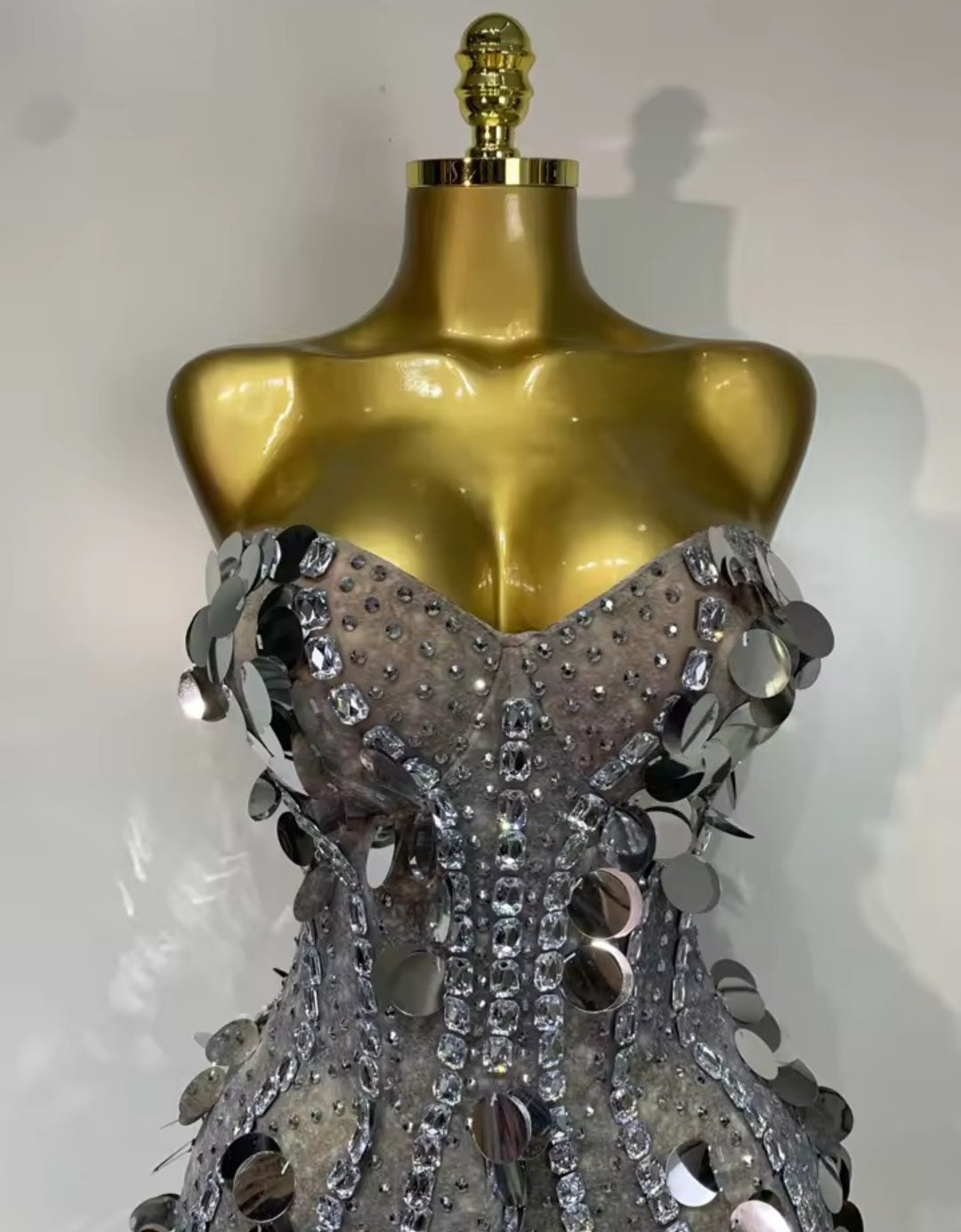 Million Dollar Mood Dress- Silver