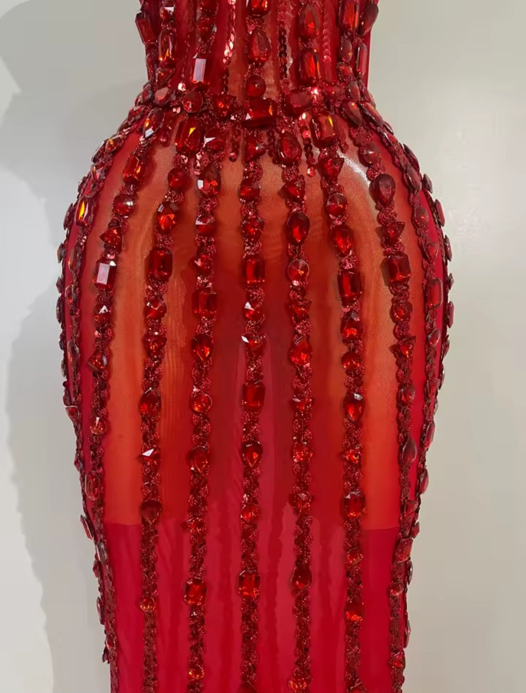 All That Glitters Dress- Red