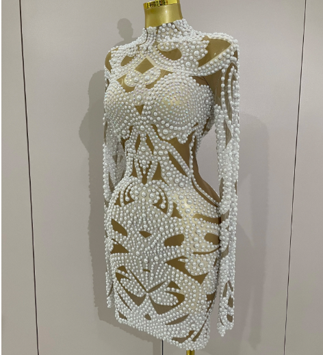 Savana Beaded Rhinestones Dress