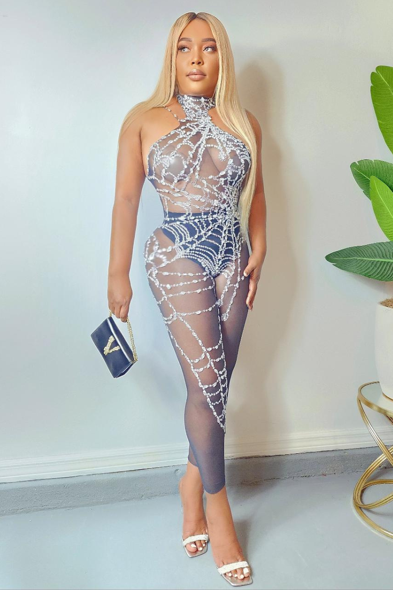 Web of Seduction Jumpsuit