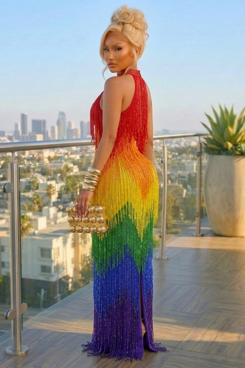Sunset Horizon Fringe Dress (Low Stock!)