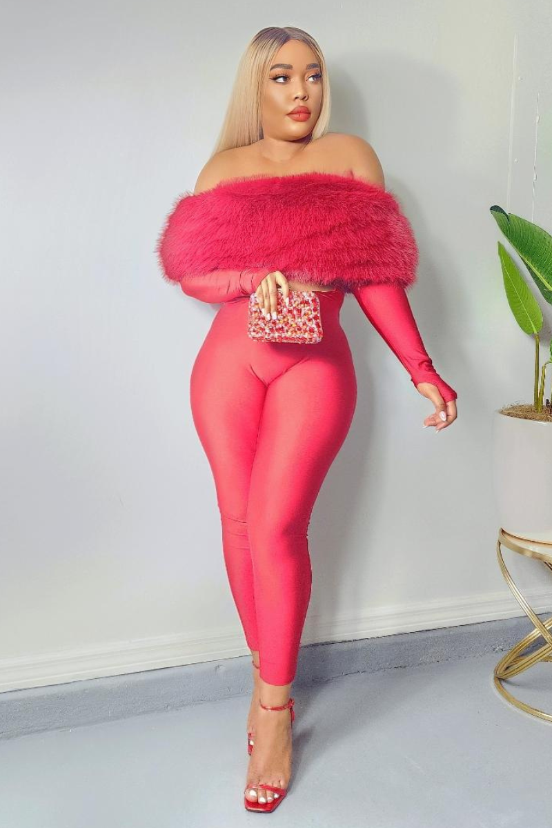 On Cloud Nine Jumpsuit I WINE RED