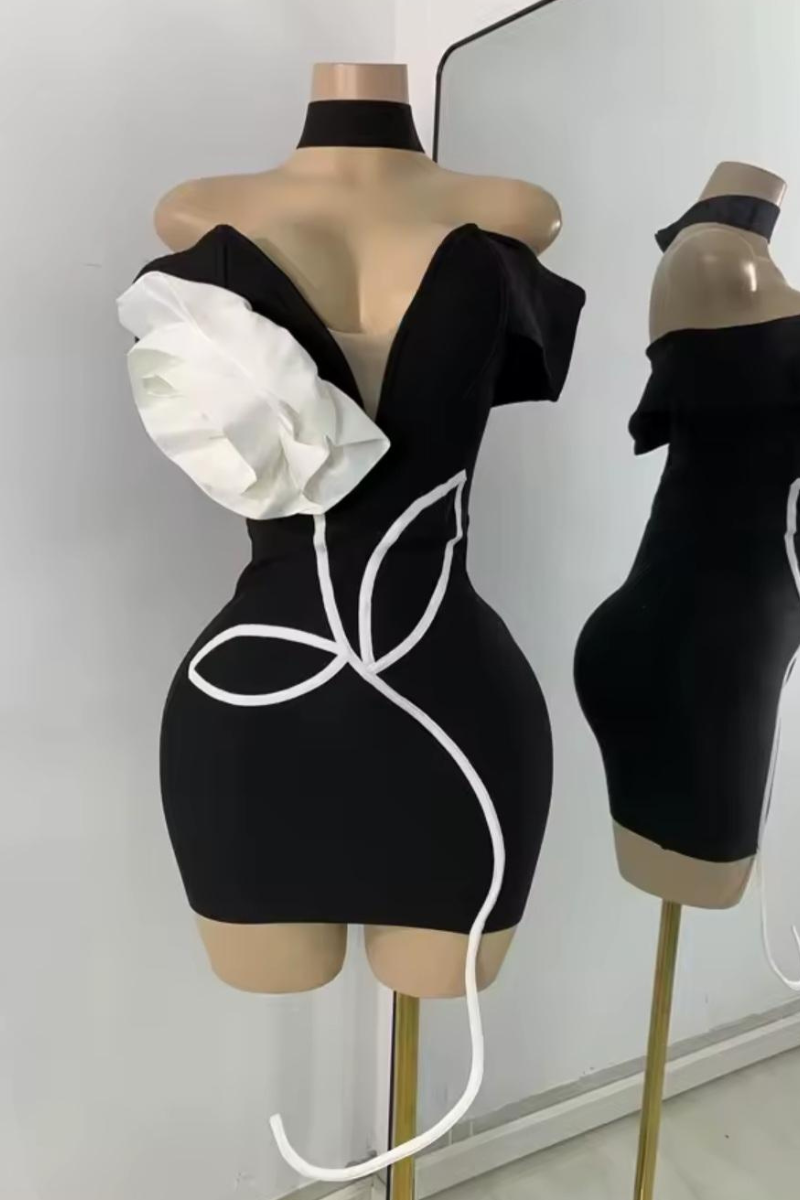 Midnight Demure Dress- Only A Few Left !