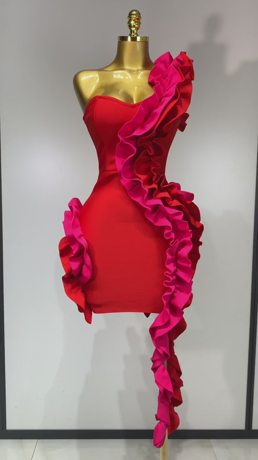 Ruffle Riot Mini Dress
