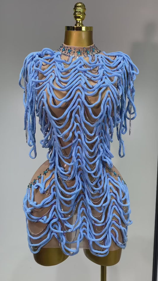 Electric Tides Mini Dress