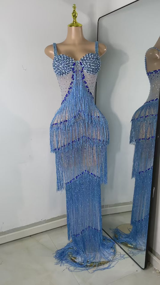 Layered In Fringe Dress