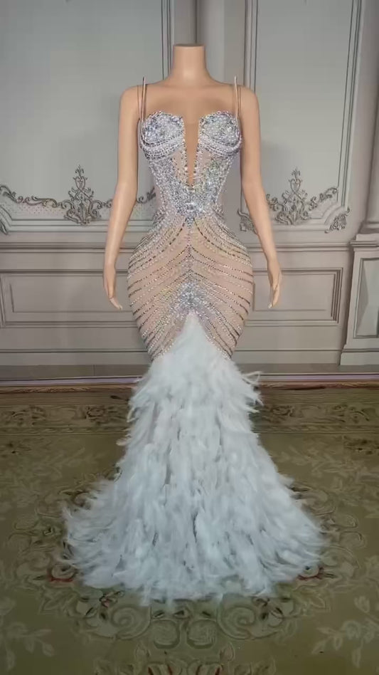 Luxe Fur Dress