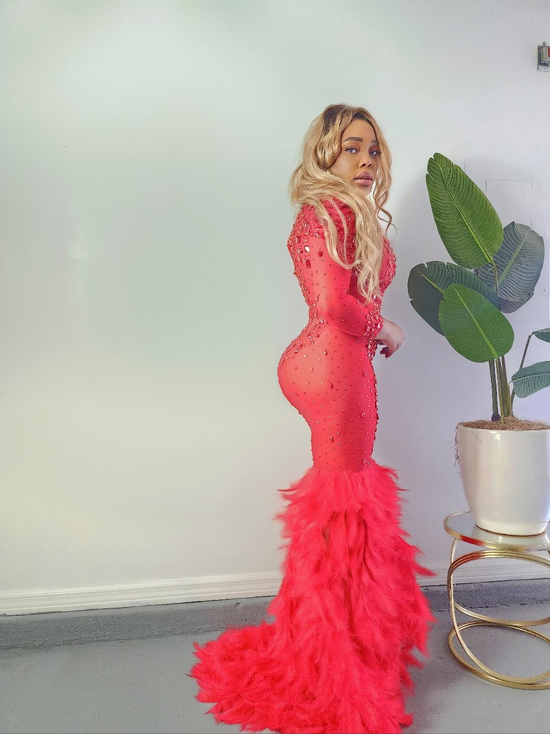 Dark Desire Dress-RED