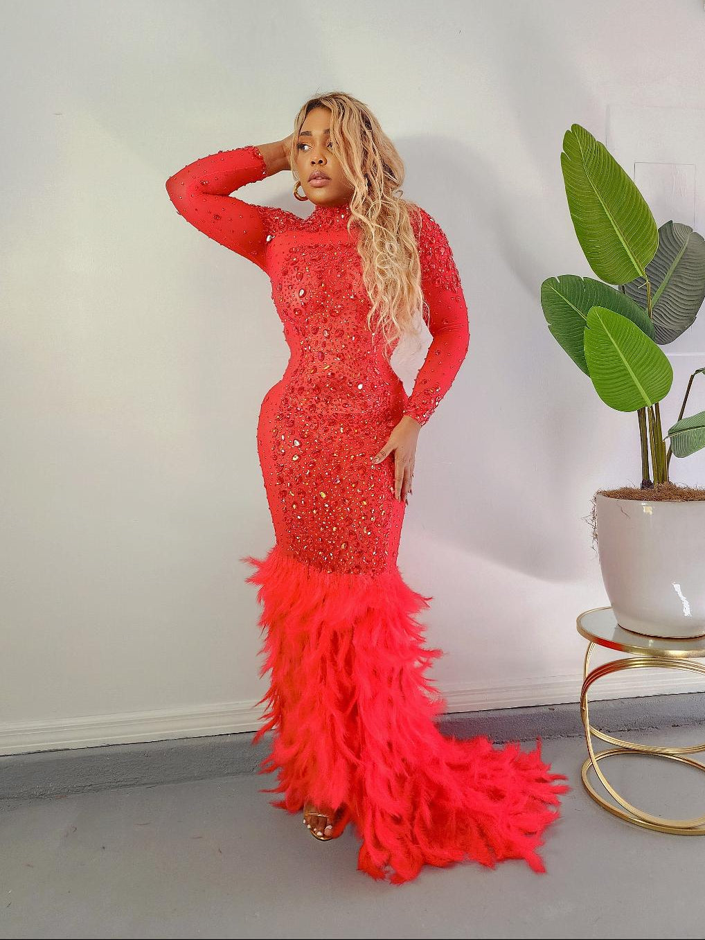 Dark Desire Dress-RED