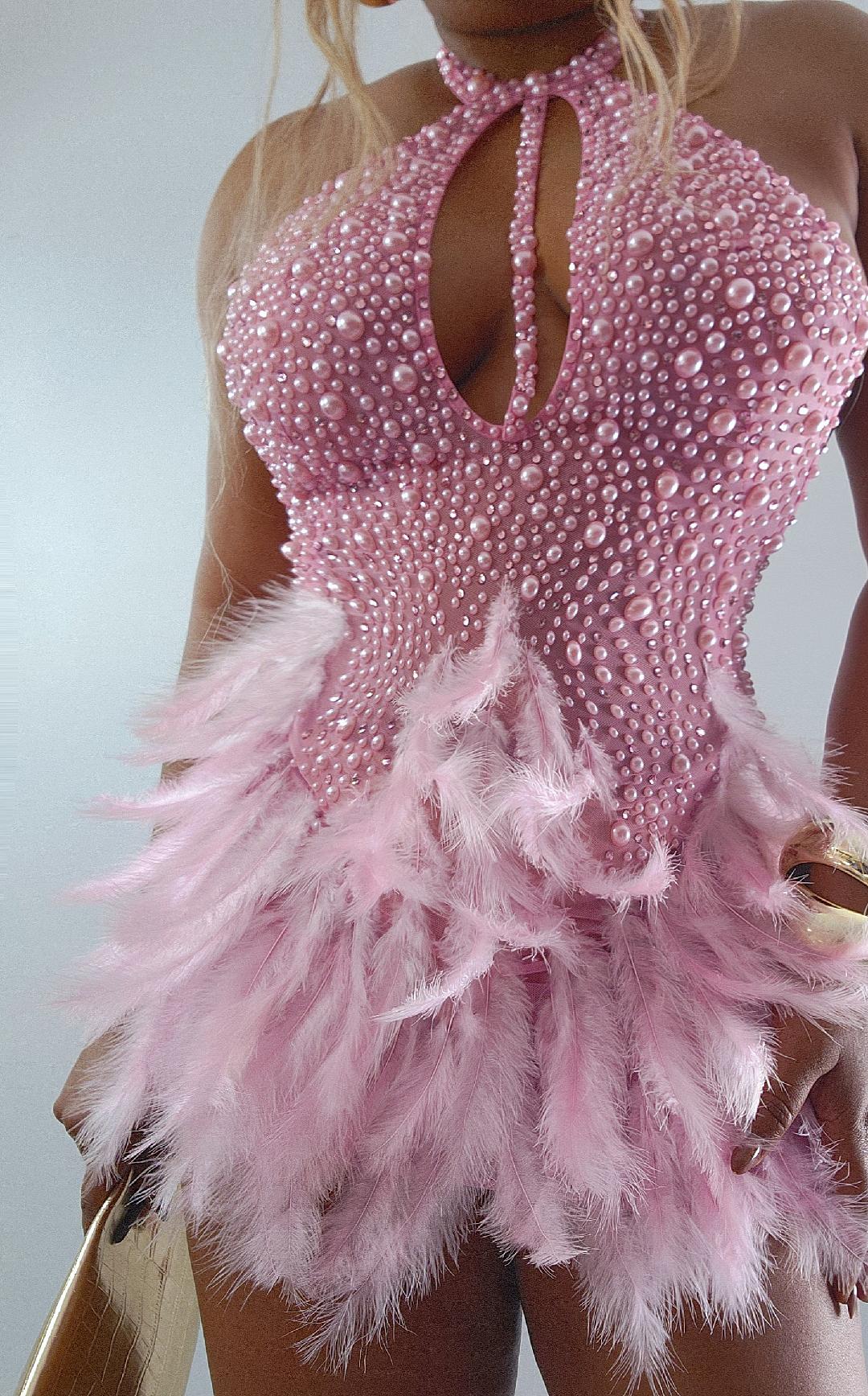 Rose Allure Feather Dress