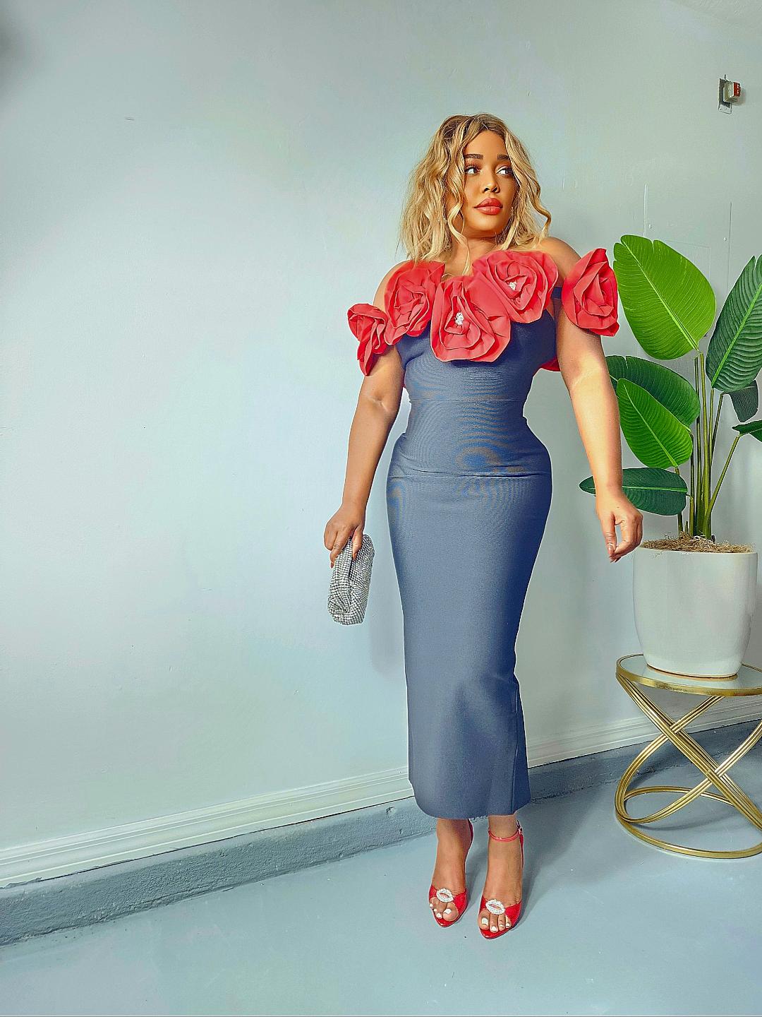 Bouquet of Roses Dress